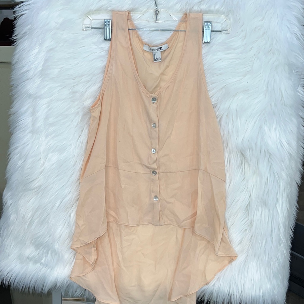 High Low Button Up